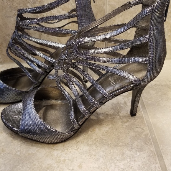 M by Marinelli Pewter Party Heels - Picture 2 of 5